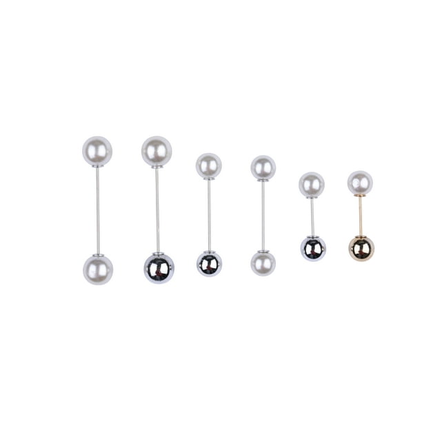 15 Pieces Sweater Clips Heavy Duty Safety Pins Faux White Pearl Brooch Pins Dress Clip Hat Shawl Pin Rhinestone Enamel Pins Decorative Cute Pins for Women Girls Dressing Decoration Cloth Accessories 